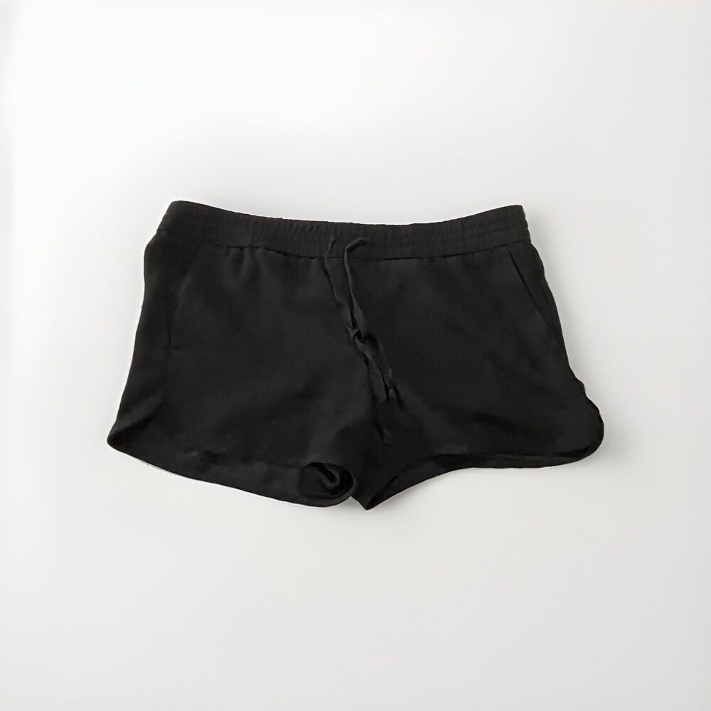 Banana Republic Womens Size Large Black Elastic Waist Drawstring Casual Shorts